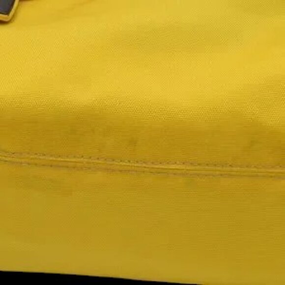 Canvas Messenger Courier Bag Yellow Brown Trim - Picture 11 of 11